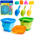 AuntyFey Collapsible Beach Toys Sand Toys for Toddlers 1-3, Beach Toy Sand
