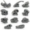 LC JoyCre Mini Grey Dinosaur Bones for Kids Sandbox Toys - Realistic