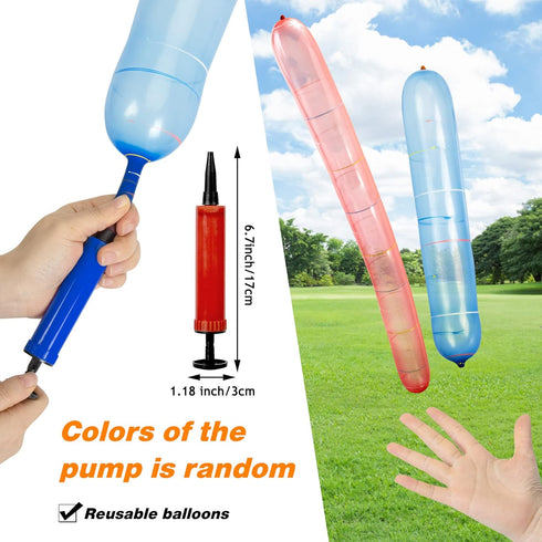 100pcs Colorful Giant Rocket Balloons with Two Air Pumps for Parties