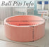 35.4"x 11.8" Foam Baby Ball Pit, Ball Pits for Toddlers, Soft Round Kiddie Playpen Ball Pool for Kids with Soft Memory