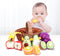 Jollybaby Plush Stuffed Cloth Fruit Food Toy Set for Toddler 1-3, Soft