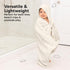 2-Pack, 30x30 KeaBabies Muslin Hooded Baby Towels for Newborn Girls, Boys - Organic Cotton Baby Bath Towels Hooded