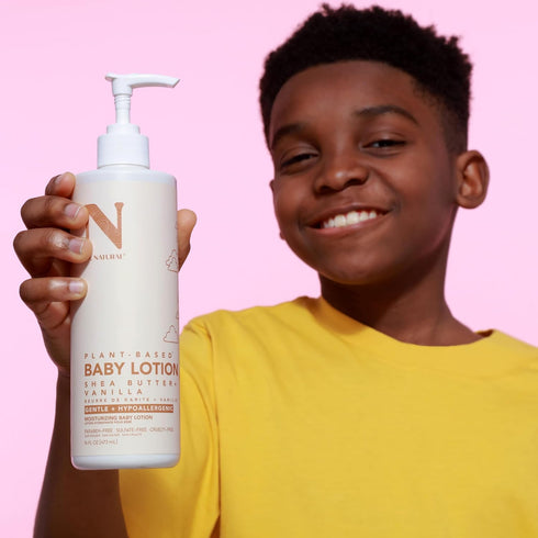 Dr. Natural Baby Lotion, 16 oz - Non-Greasy Body Lotion for Dry Skin with Shea Butter and Vanilla - Hypoallergenic,