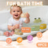 9 Pack 6-12 1-3, 1-3 Baby Bath Toys Cars Floating Bath Toys Mold Free, for Infants & Kids Ages No Hole Bathtub Toys
