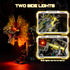 HJPLPXH 1277 Set Pcs Mechanical Dilophosaurus Building Blocks Steampunk Dinosaur Model with LED Eyes and Manual Linkage
