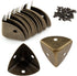Zorveiio 12pcs Antique Metal Box Corner Protectors, Shelf Edge Protector Decorative, Corner Guards Reliable Hardware