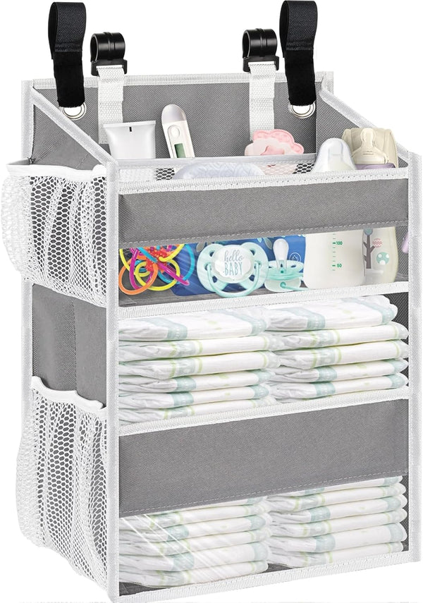 Ofiray-home Hanging Diaper Organizer for Changing Table,Cribs,Car,Playard or Wall & Nursery Organization-Durable