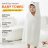Mart Fort Pack 2 31.5" 31.5" of Hooded Baby Towels for Newborn- x Coral Fleece Fabric, Absorbent and Washable