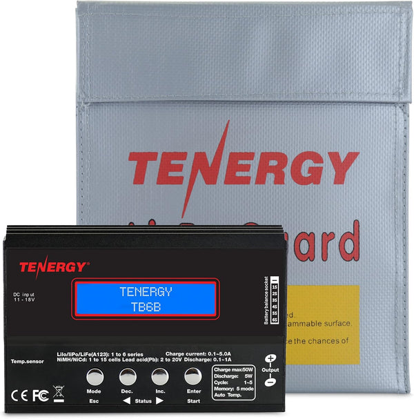 Tenergy 1S-6S Digital Battery Pack Charger - Li-Fe/Li-PO/NiCd/NiMH Packs Balance Charger Discharger with