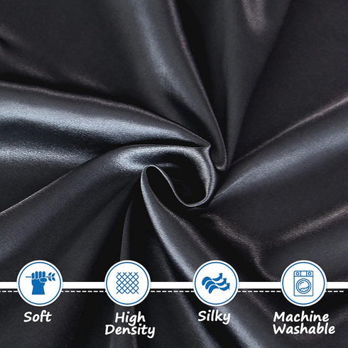 Pack (39"x27"x5") Satin and Play Sheet Fitted, Soft & Silky Mini Crib Mattress Sheet for Boys and Girls, Satin Playard