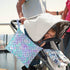 visesunny 2Pcs Wet Bag with Zippered Pockets Beautiful Rainbow Mermaid Scale Washable Reusable Roomy