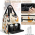 Shoblo Backpack Chicken Rooster Diaper Bag for Travel, Waterproof Diaper Bag with Insulated Bottle Pockets & USB Port
