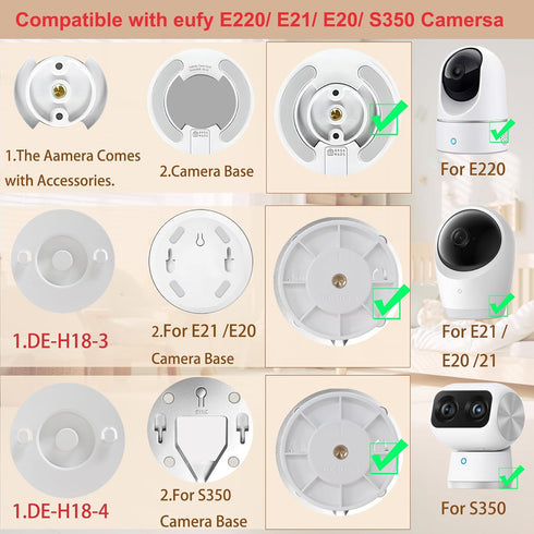 Derebir E30/ C220 /E220/ E110/ E21/E20/ C22 /C2110/ T8417/T8354/ T8300 Flexible Baby Monitor Mount Stand Holder