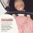 Set, 47 47 inches Stroller Society - Newborn Swaddle and Hat Stretchy and Comfortable Baby Swaddle Blanket, Use as