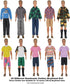 32Pcs Doll Clothes and Accessories - 12 Inch Boy Dolls, 20 Different Wear Clothes, 4 Pairs of Shoes, Glasses, Earphones