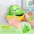 Baby Bath Toys Light-Up Bubble Machine, Automatic Bubble Maker with Cool Light for Kids Ages 1-8, Dinosaur Gifts