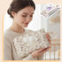 Cosblank 1 Pcs Quilted Diaper and Wipes Pouch Portable Hanging Floral Wet Wipe Bag Diaper Bag Reusable Wipes Pouch