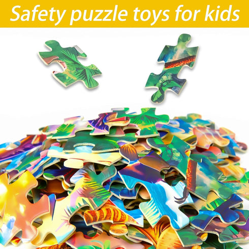 TOCHILD 100 4-10 4-6 4-6 6-8 8-10 Pieces Puzzles for Kids Ages Year Old Toddler Dinosaurs Jigsaw Puzzle for Ages
