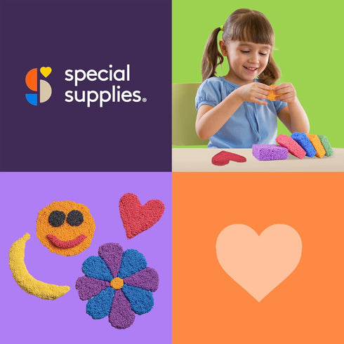 Special Supplies Fun Foam Modeling Foam Beads Play Kit, Children’s Educational Clay for Arts and Crafts, 5-Pack