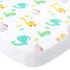 Pack and Play Sheets, 2 Pack Mini Crib Sheets, Stretchy Fitted Sheet for Graco Pack n Play, Dinosaur and Grey Star