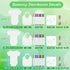 60/110/220 Set Pcs DIY Baby Bibs Bodysuit Baby Shower Game White Baby Bibs White Newborn Bodysuit for Baby Shower