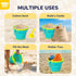 9 Pack Set 3 3 3 4-8 Summer TOY Life Sand Buckets Toys with Collapsible Beach Buckets Shovels and Rakes, Toddlers Beach