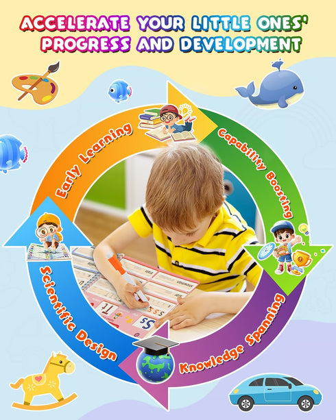 37 3-8, Baobrava Preschool Learning Activities, Themes Tracing Activity Books Ages Toddler Handwriting Practice, Letter