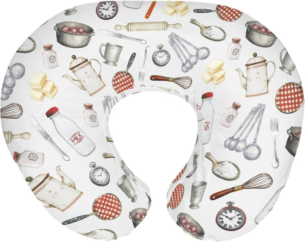 Fun Retro Kitchen Baby Nursing Pillow Covers for Boy Girl Vintage Kitchen