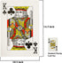 Yuanhe Jumbo Large Playing Cards - Oversized Full Deck for Casino Party Decorations, 10.5x14.5 inch