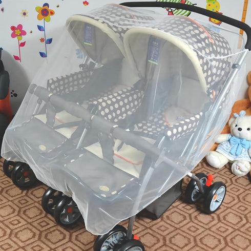 LAKEFA Mosquito Net for Baby Double Strollers,Carriers, Cradles, Car Seats,Universal Size, Insect Bug Netting Buggy