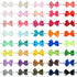 CÉLLOT 40 Colors Baby Bow Headbands, 3" Super Soft Nylon Hair Bows for Baby Girls, Infants, Newborns