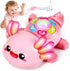 6-12 Tummy 6-9-12 1 Baby Crawling Toy Months, Time Musical Light-Up Axolotl Toy with Obstacle Avoidance, Interactive
