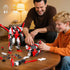 Ubrixmen 2 1 Sets, 6+(Red) in Transforming Mech Robot Building Mecha Robot City Toy Converts to Fighter Jet, for Adults