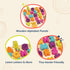 B. toys Alpha B. Tical Wooden Alphabet Puzzle - 26 Chunky Letter Pieces, Educational Toy for Toddlers