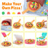 2 1 Sets 2-4-8, 3 8 Dough,2 oz in Color Dough for Kids Ages Kitchen Creations Ice Cream Pizza Maker Machine, Art Crafts