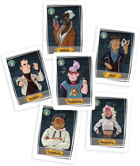 6 Suspects Card Game: Thrilling Memory and Deduction Strategy Game for Kids & Adults, Ages 8+, 2-8 Players