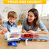 3 4 5 6 Beestech Airplane Toys with Runway and Car, Friction Powered Launcher Plane Toys for Boys Girls Kids Toddlers