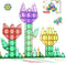Everplay 30pc Magnetic Tile Building Block Set, Construction Magnet Tiles Toy Blocks STEM Educational Learning Kit