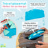 3 Silicone On-The-Go Snack Mat Foldable Reusable Placemat with Compartments and Lids Travel-Friendly Baby and Toddler