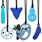 Chew Necklaces for Sensory Kids Boys Girls, 6 Pack Chewy Necklace Sensory