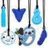 Chew Necklaces for Sensory Kids Boys Girls, 6 Pack Chewy Necklace Sensory