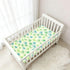 miaozhen Summer 1 Pack 52x28 Cotton Baby Crib Sheets Soft Green Palm Trees Toddler Mattress Sheet for Nursery Decor