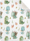 Cute Dragon Baby Blanket, Soft Cozy Reversible Nursery Receiving Swaddle for Boys Girls, 30x40 in