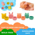 Mold Free Silicone Bath Toys, Baby Bath Toys 6-12 Months, Toddlers 1-3, Non Toxic Infant Bathtub Toy, Water Toys, Pool Toy, Dishwasher Safe (Coral)