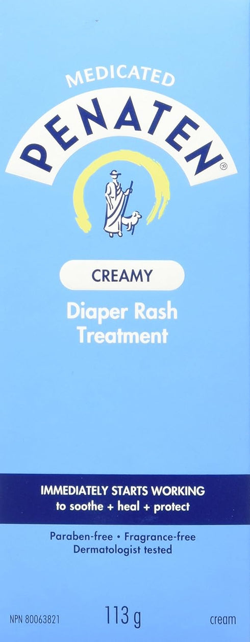 Penaten Medicated Creamy Diaper Rash Treatment, 113g