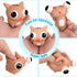 8 Pack Jumbo Golden Easter Eggs Fillers with Popping Eyes Fidget Toys, Squeeze Animals for Stress Relief, Easter Basket