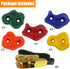 Ogrmar 15 Packs Ninja Tree Rock Climbing Holds Kits, 6 Ratchet Straps for Kids & Adults Outdoor Training