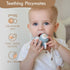 Moonkie 7-Piece 6 Bunny Baby Stacking Toys | Silicone Rings for Teething Relief | Educational Toy for Infants