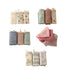COYENRAT 3PCS 4-Layer Cotton Handkerchief Face Towel Gentle and Absorbent Drooling Bib Mouth Wipe Cloth for Bathing