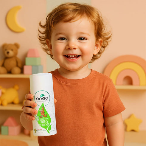 3.5 oz ONEA Natural Apple Baby Powder - Talc-Free, Preservative-Free Natural Body Powder - Reduced Risk of Skin